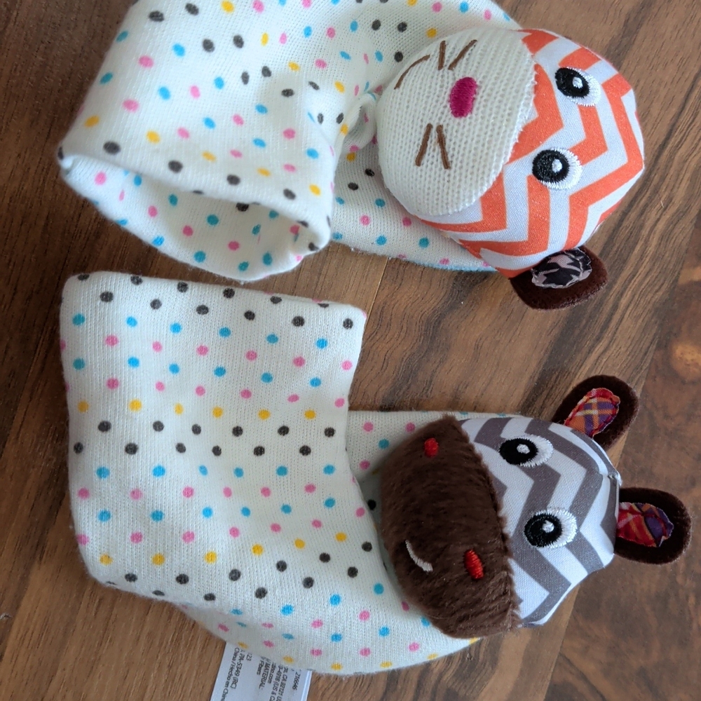 Infantino Polka Dot Animal Socks